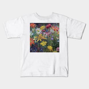 color mix of  flowers Kids T-Shirt